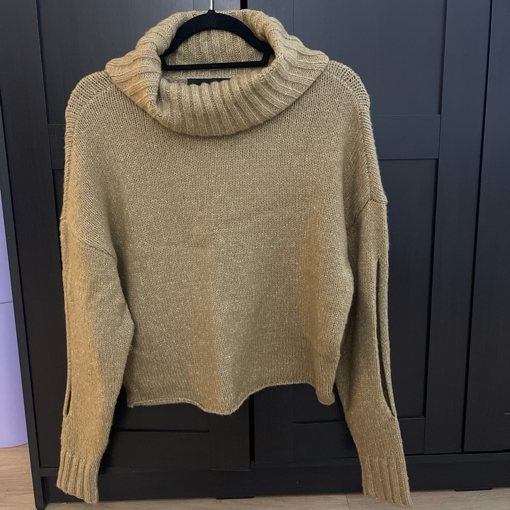 Kendall + Kylie Tan Turtleneck Sweater